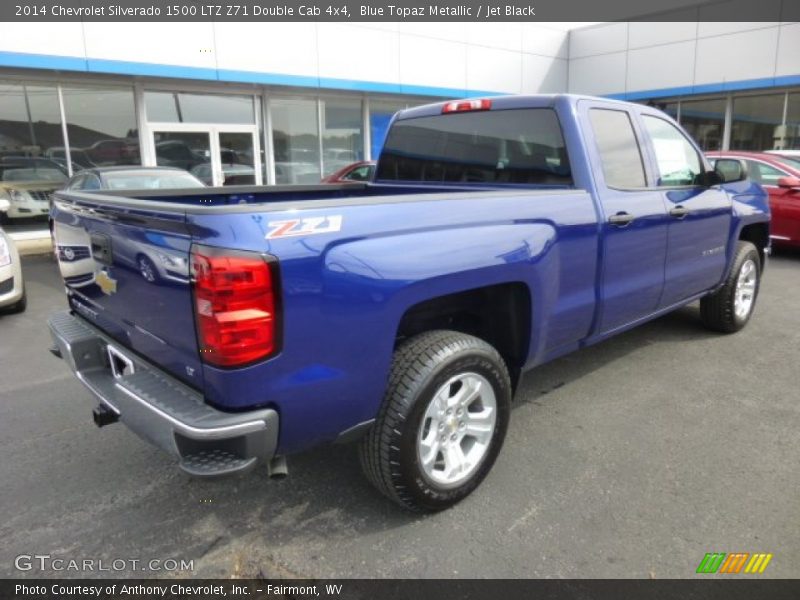 Blue Topaz Metallic / Jet Black 2014 Chevrolet Silverado 1500 LTZ Z71 Double Cab 4x4