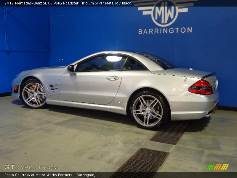 Iridium Silver Metallic / Black 2012 Mercedes-Benz SL 63 AMG Roadster