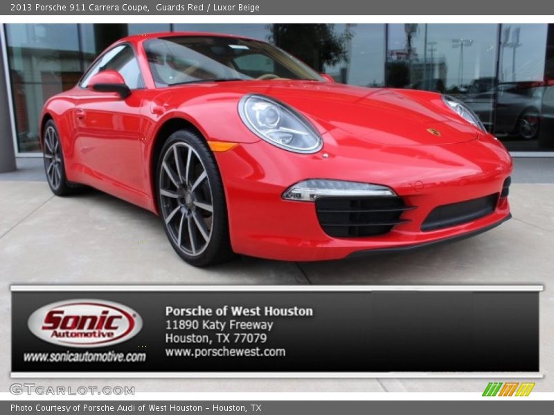 Guards Red / Luxor Beige 2013 Porsche 911 Carrera Coupe