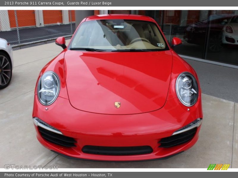 Guards Red / Luxor Beige 2013 Porsche 911 Carrera Coupe