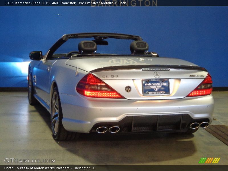 Iridium Silver Metallic / Black 2012 Mercedes-Benz SL 63 AMG Roadster