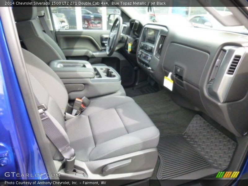 Blue Topaz Metallic / Jet Black 2014 Chevrolet Silverado 1500 LTZ Z71 Double Cab 4x4