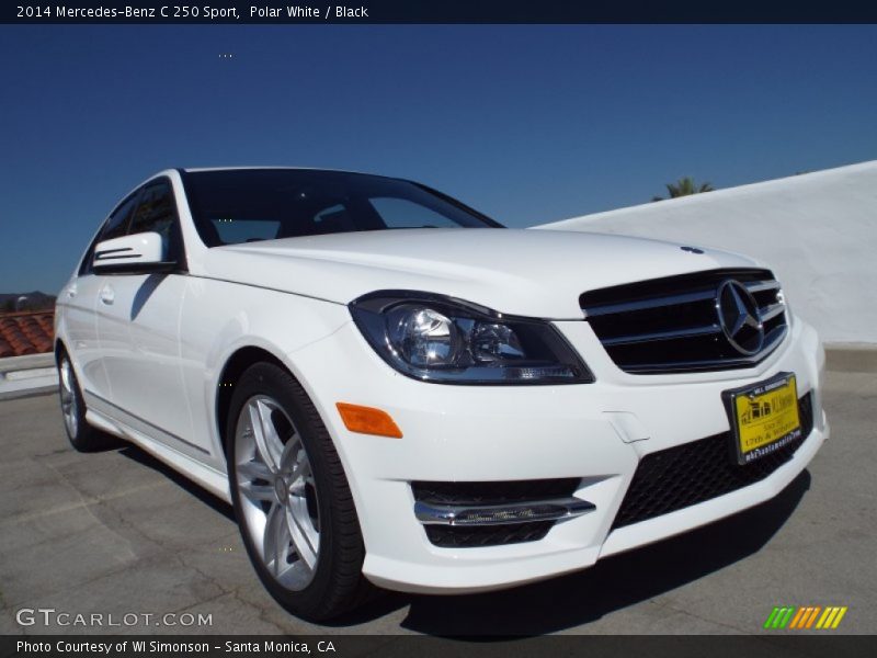 Polar White / Black 2014 Mercedes-Benz C 250 Sport