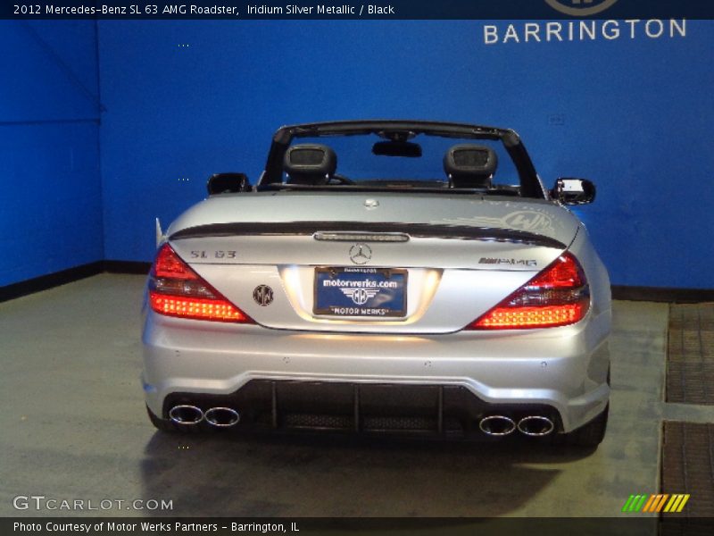 Iridium Silver Metallic / Black 2012 Mercedes-Benz SL 63 AMG Roadster