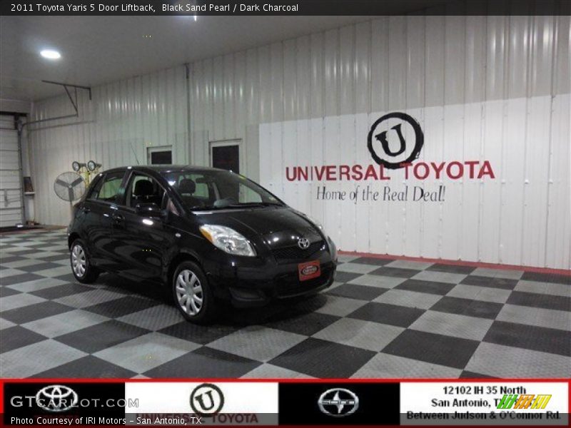 Black Sand Pearl / Dark Charcoal 2011 Toyota Yaris 5 Door Liftback