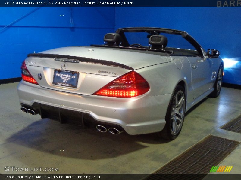 Iridium Silver Metallic / Black 2012 Mercedes-Benz SL 63 AMG Roadster