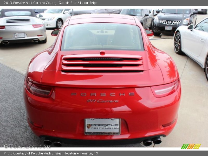 Guards Red / Luxor Beige 2013 Porsche 911 Carrera Coupe