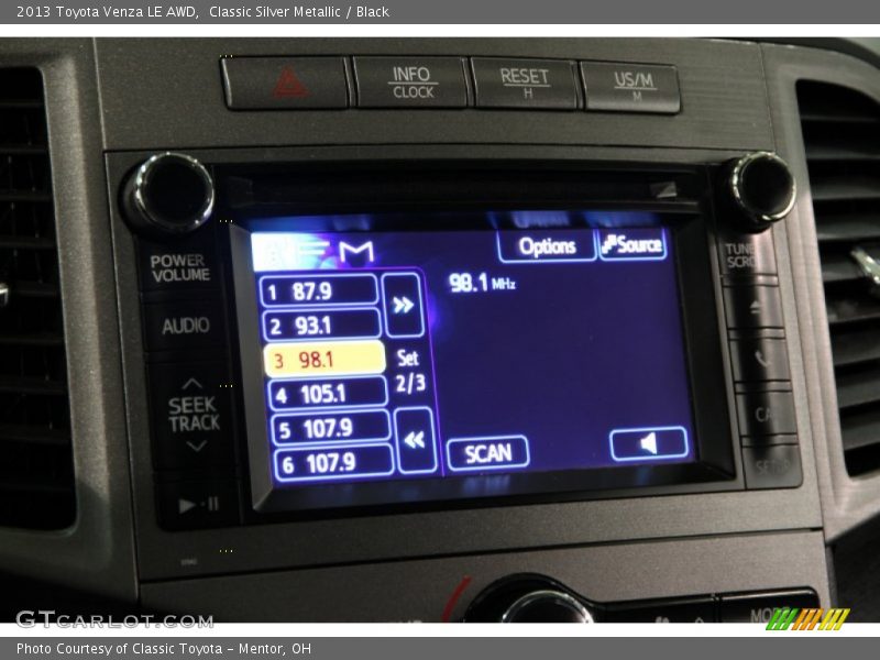 Classic Silver Metallic / Black 2013 Toyota Venza LE AWD