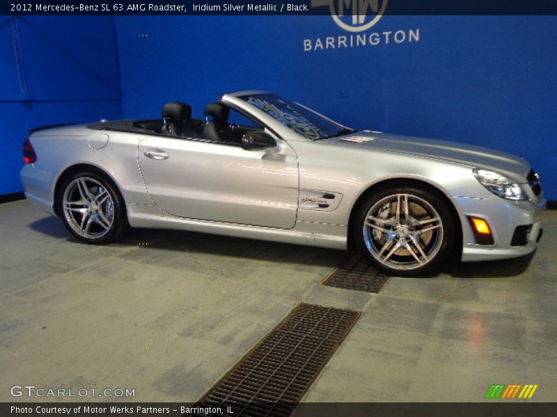 Iridium Silver Metallic / Black 2012 Mercedes-Benz SL 63 AMG Roadster