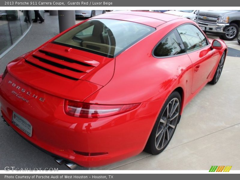 Guards Red / Luxor Beige 2013 Porsche 911 Carrera Coupe