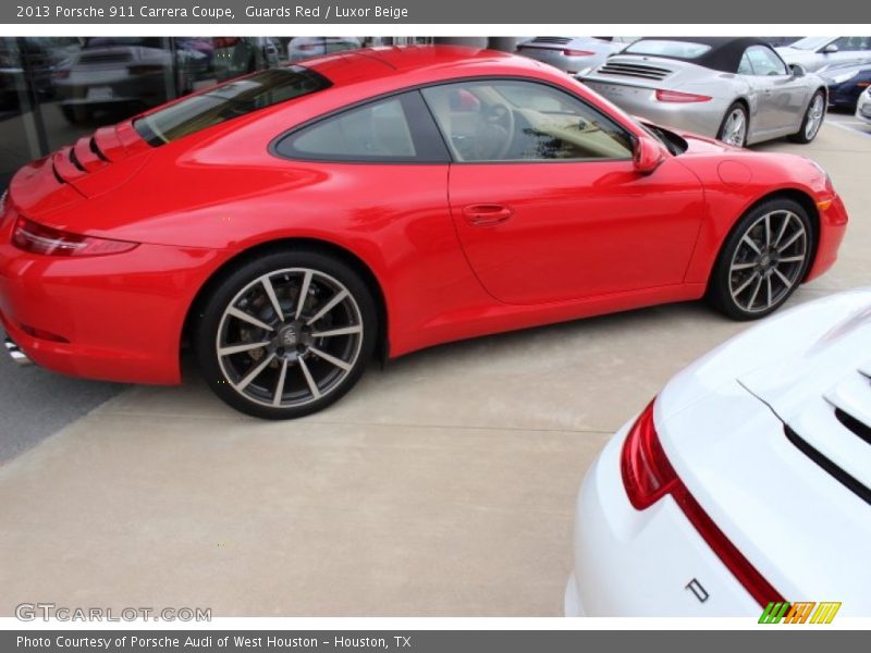 Guards Red / Luxor Beige 2013 Porsche 911 Carrera Coupe