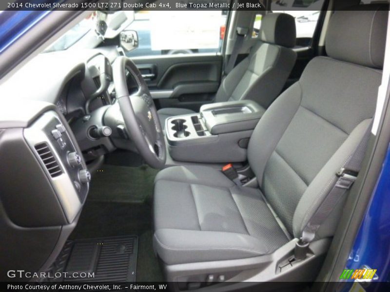 Blue Topaz Metallic / Jet Black 2014 Chevrolet Silverado 1500 LTZ Z71 Double Cab 4x4