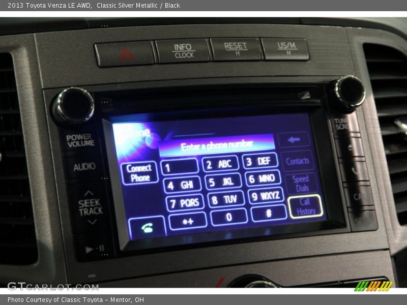 Classic Silver Metallic / Black 2013 Toyota Venza LE AWD