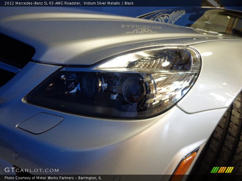 Iridium Silver Metallic / Black 2012 Mercedes-Benz SL 63 AMG Roadster