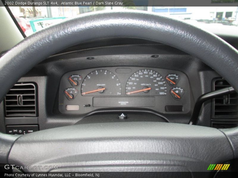 Atlantic Blue Pearl / Dark Slate Gray 2002 Dodge Durango SLT 4x4