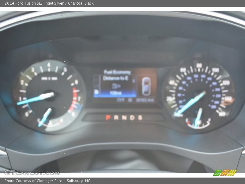 Ingot Silver / Charcoal Black 2014 Ford Fusion SE