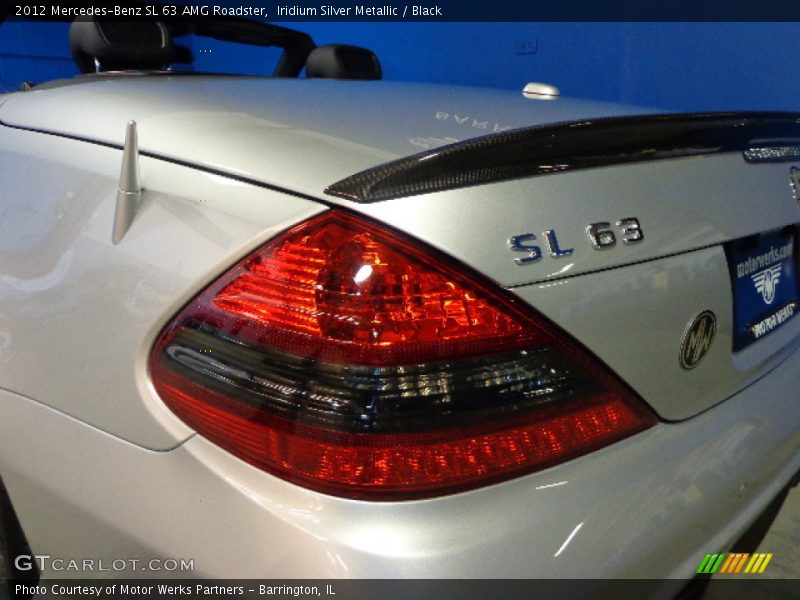 Iridium Silver Metallic / Black 2012 Mercedes-Benz SL 63 AMG Roadster