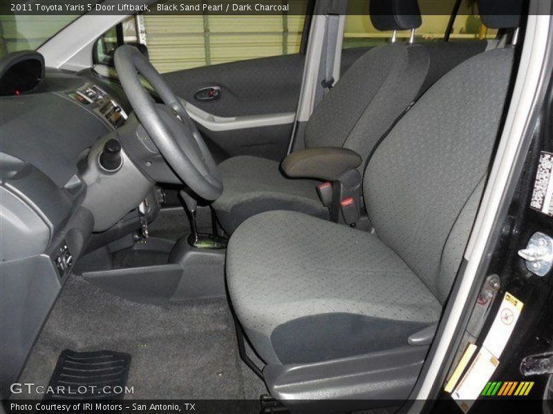 Black Sand Pearl / Dark Charcoal 2011 Toyota Yaris 5 Door Liftback