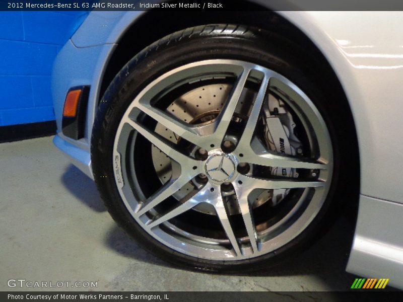 Iridium Silver Metallic / Black 2012 Mercedes-Benz SL 63 AMG Roadster