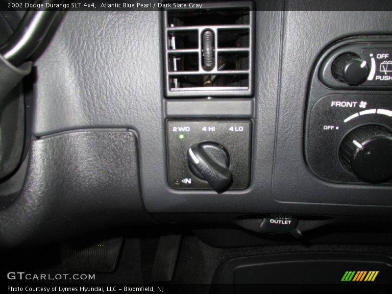 Atlantic Blue Pearl / Dark Slate Gray 2002 Dodge Durango SLT 4x4