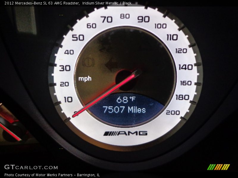 Iridium Silver Metallic / Black 2012 Mercedes-Benz SL 63 AMG Roadster