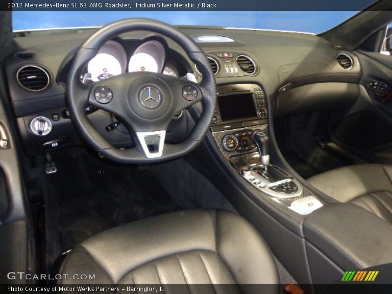 Iridium Silver Metallic / Black 2012 Mercedes-Benz SL 63 AMG Roadster