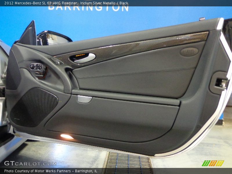 Iridium Silver Metallic / Black 2012 Mercedes-Benz SL 63 AMG Roadster