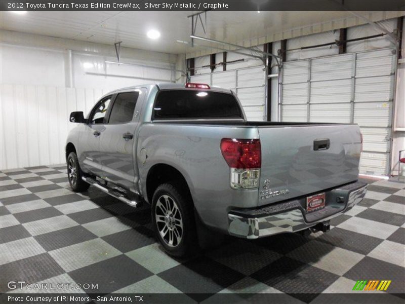 Silver Sky Metallic / Graphite 2012 Toyota Tundra Texas Edition CrewMax