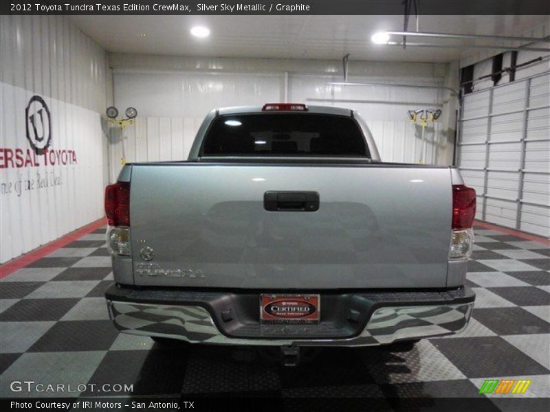 Silver Sky Metallic / Graphite 2012 Toyota Tundra Texas Edition CrewMax
