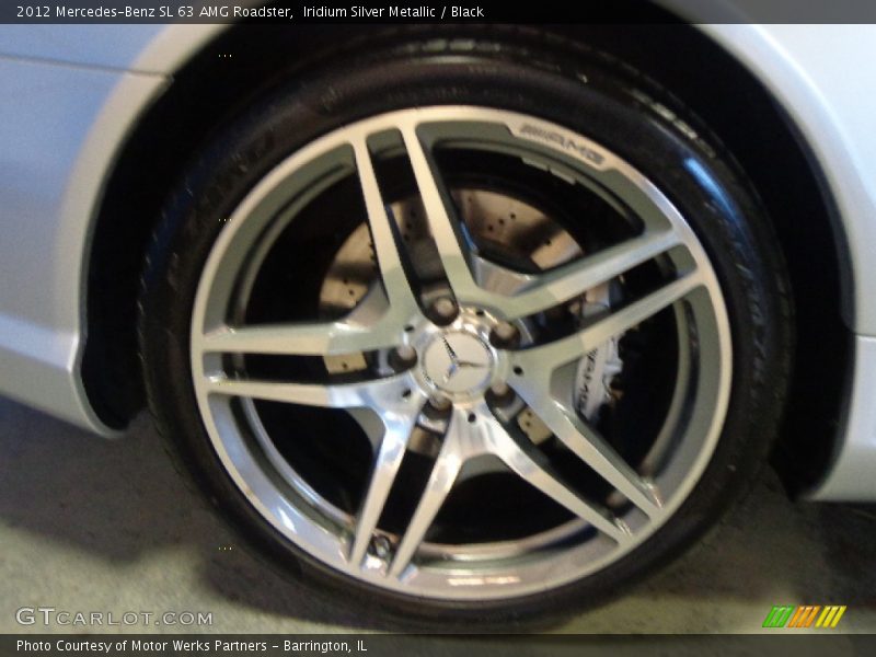 Iridium Silver Metallic / Black 2012 Mercedes-Benz SL 63 AMG Roadster