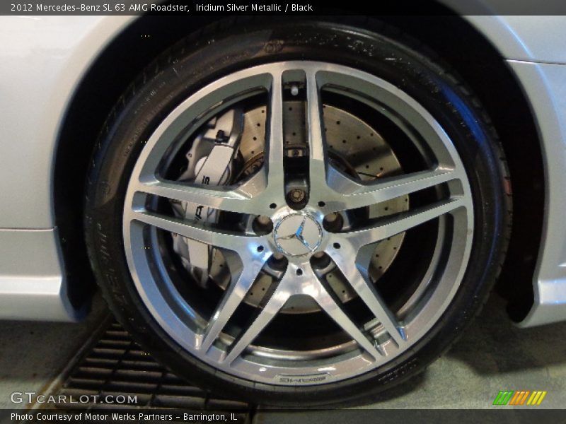 Iridium Silver Metallic / Black 2012 Mercedes-Benz SL 63 AMG Roadster