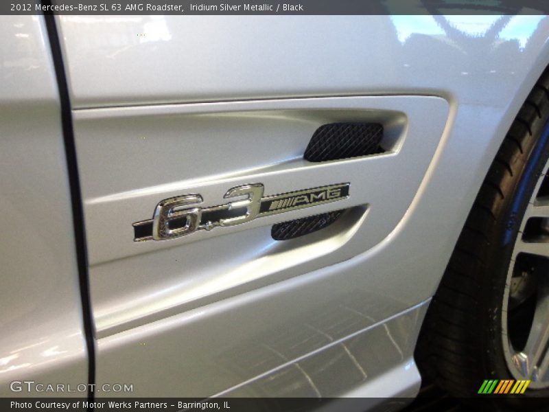 Iridium Silver Metallic / Black 2012 Mercedes-Benz SL 63 AMG Roadster