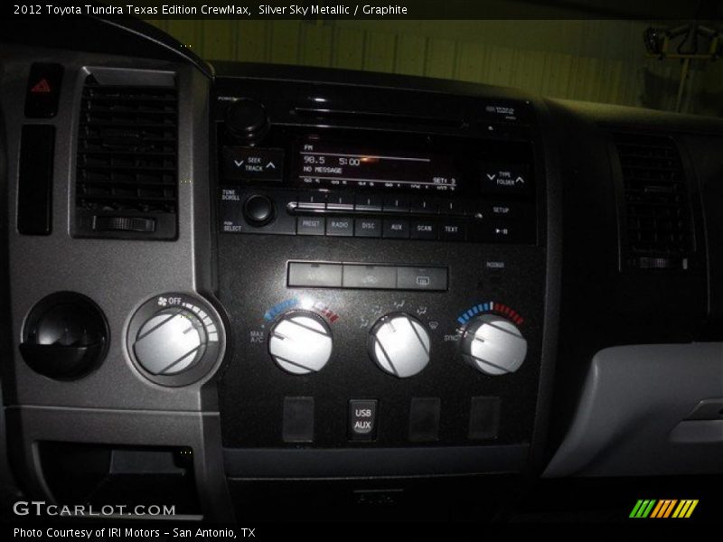 Silver Sky Metallic / Graphite 2012 Toyota Tundra Texas Edition CrewMax
