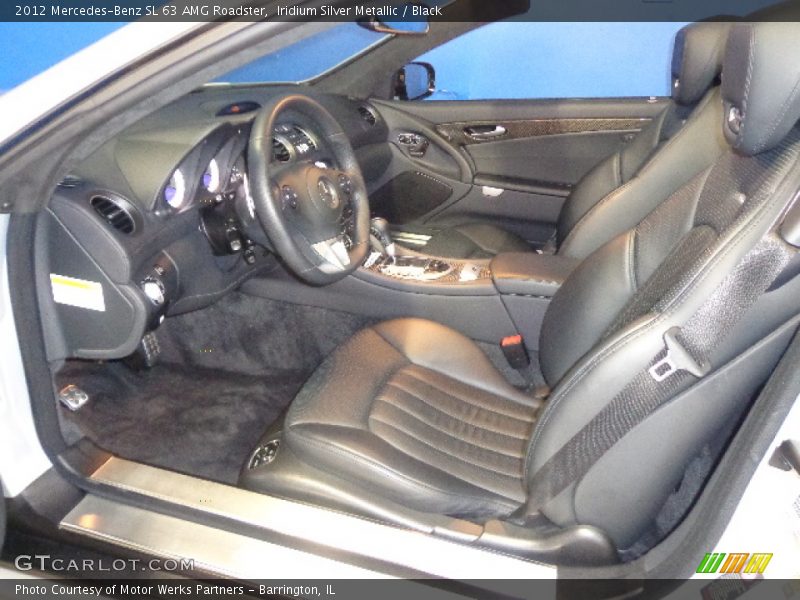 Iridium Silver Metallic / Black 2012 Mercedes-Benz SL 63 AMG Roadster