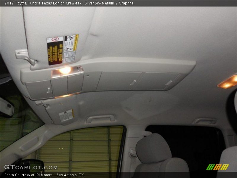 Silver Sky Metallic / Graphite 2012 Toyota Tundra Texas Edition CrewMax