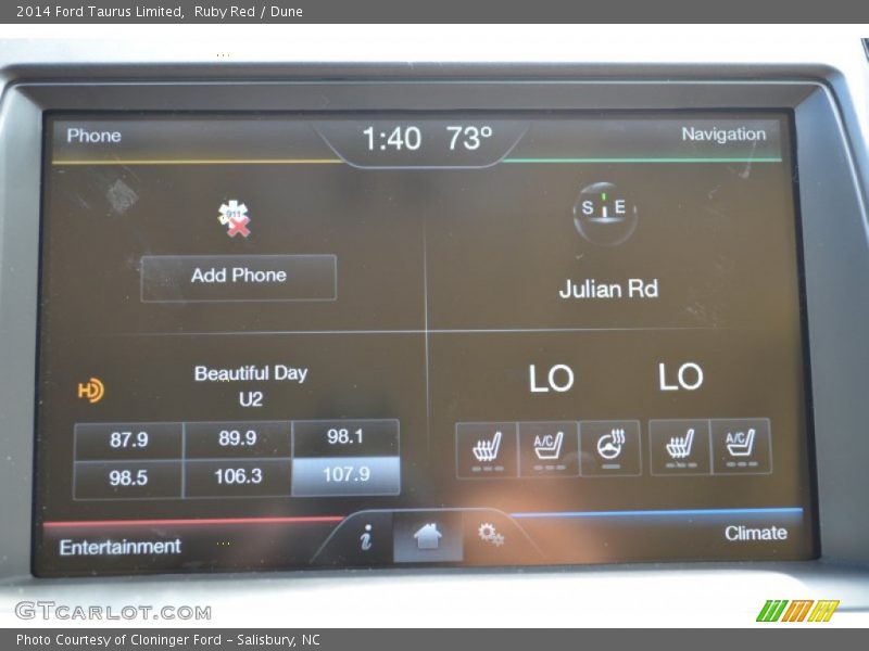 Ruby Red / Dune 2014 Ford Taurus Limited