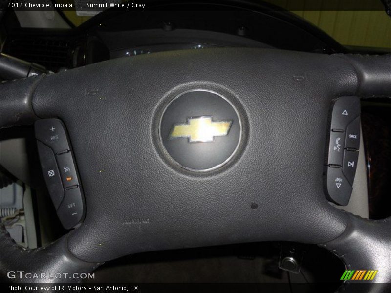 Summit White / Gray 2012 Chevrolet Impala LT