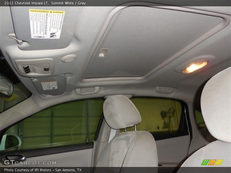 Summit White / Gray 2012 Chevrolet Impala LT
