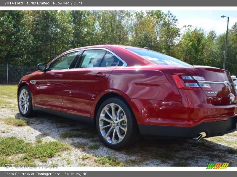 Ruby Red / Dune 2014 Ford Taurus Limited
