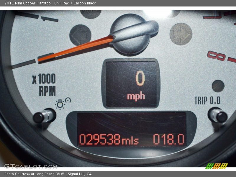 Chili Red / Carbon Black 2011 Mini Cooper Hardtop