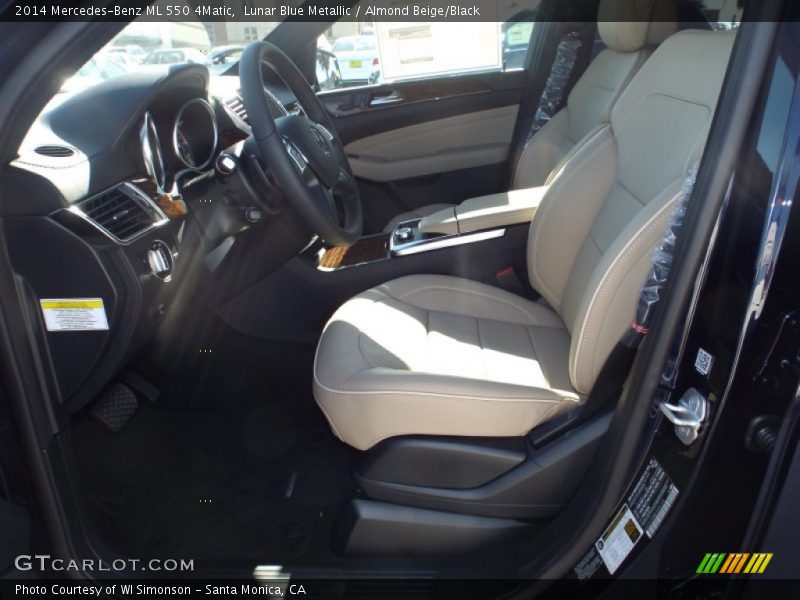 Front Seat of 2014 ML 550 4Matic