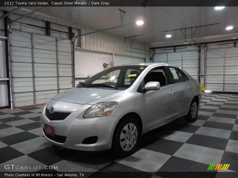Classic Silver Metallic / Dark Gray 2012 Toyota Yaris Sedan