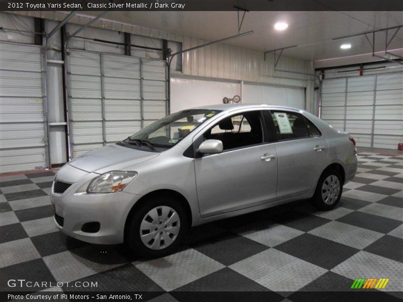 Classic Silver Metallic / Dark Gray 2012 Toyota Yaris Sedan
