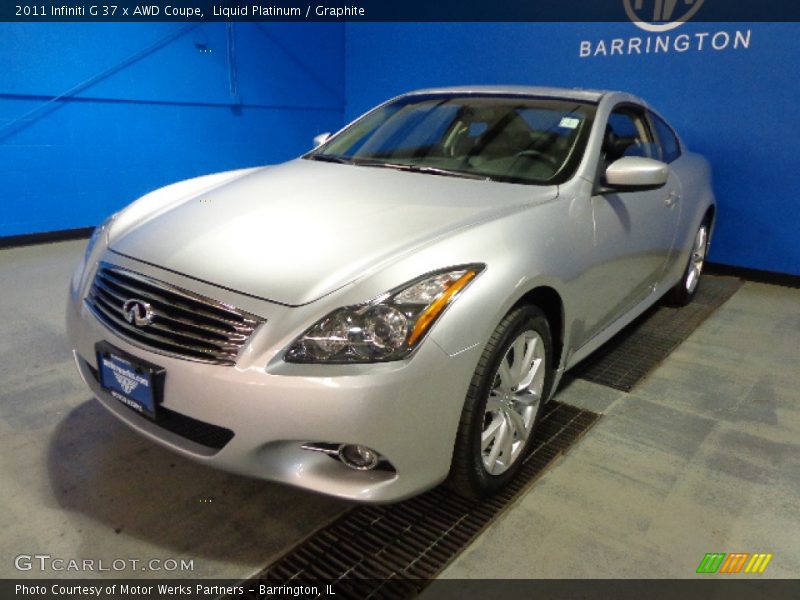 Liquid Platinum / Graphite 2011 Infiniti G 37 x AWD Coupe