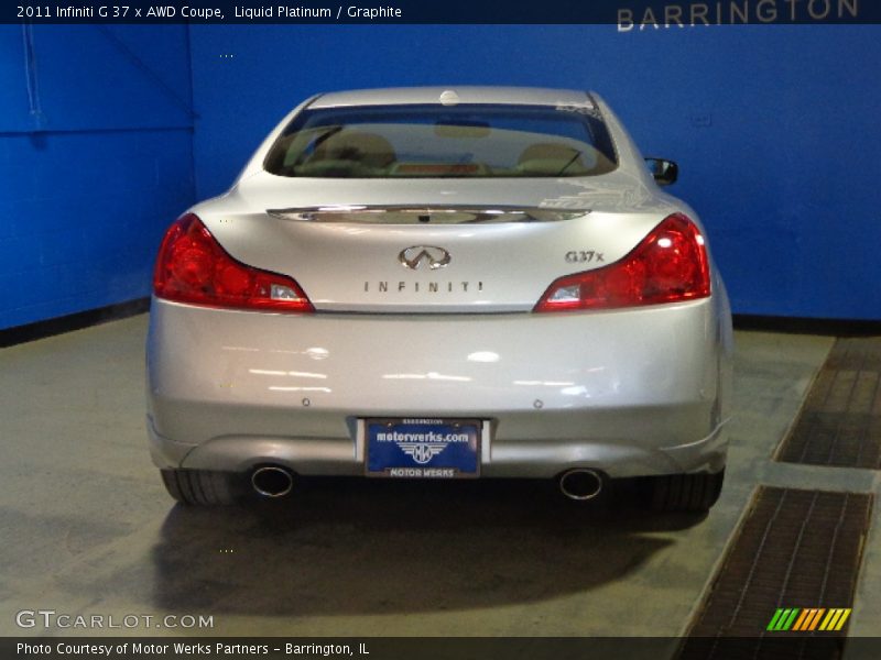 Liquid Platinum / Graphite 2011 Infiniti G 37 x AWD Coupe