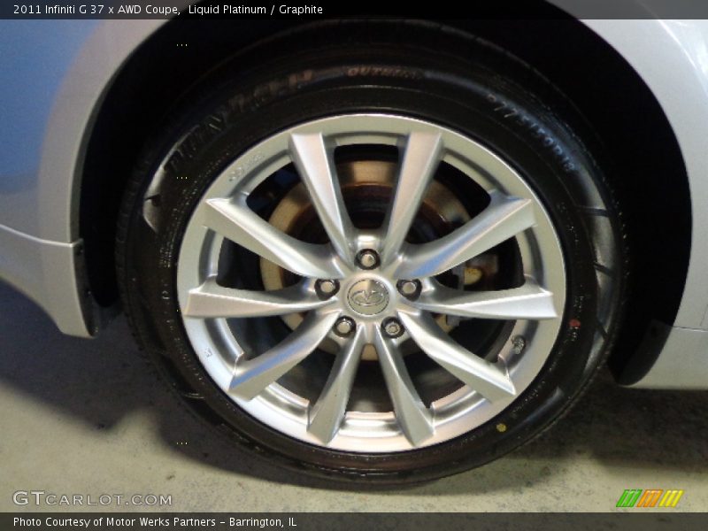 Liquid Platinum / Graphite 2011 Infiniti G 37 x AWD Coupe