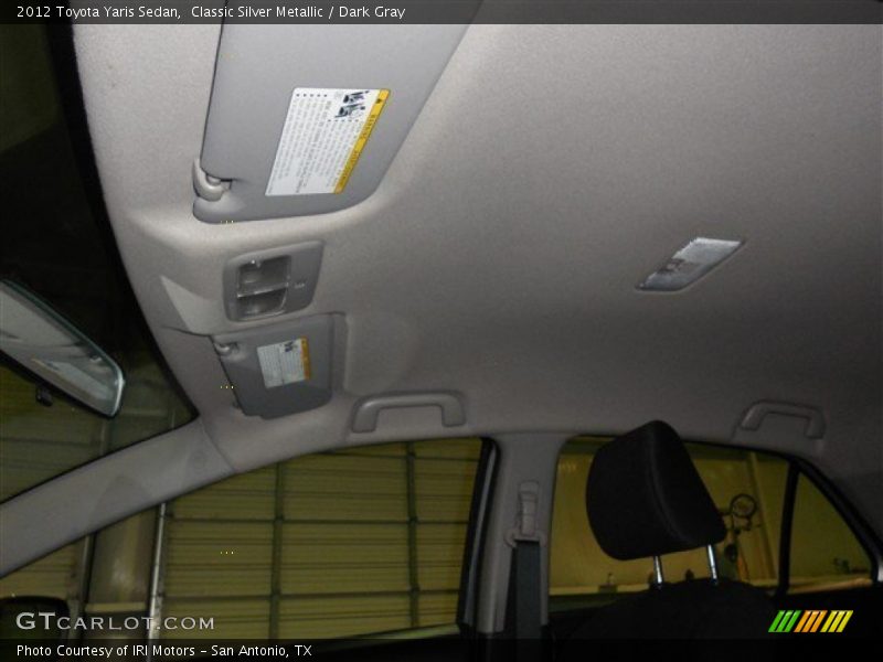 Classic Silver Metallic / Dark Gray 2012 Toyota Yaris Sedan