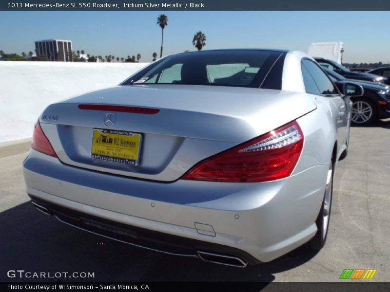 Iridium Silver Metallic / Black 2013 Mercedes-Benz SL 550 Roadster
