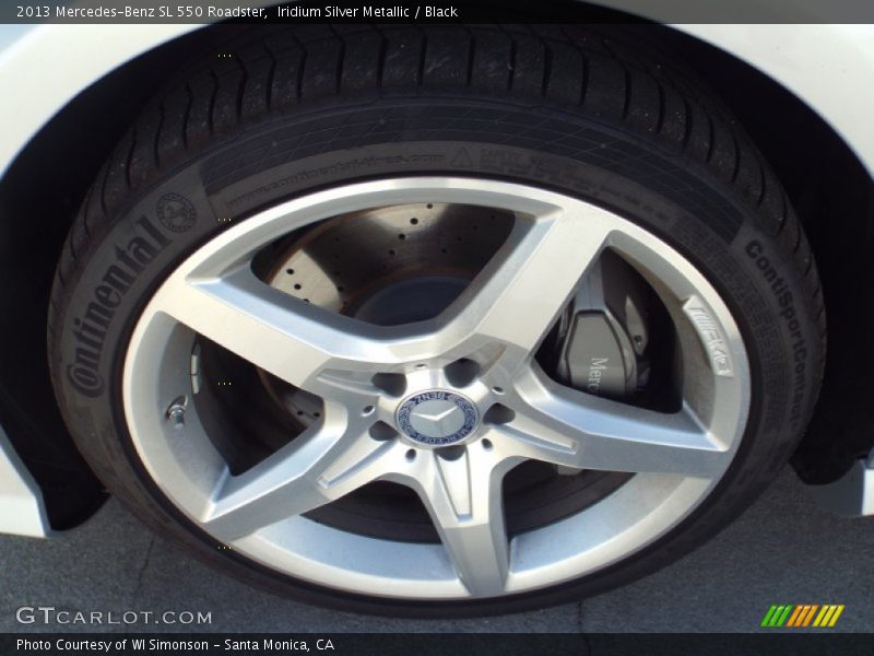 Iridium Silver Metallic / Black 2013 Mercedes-Benz SL 550 Roadster