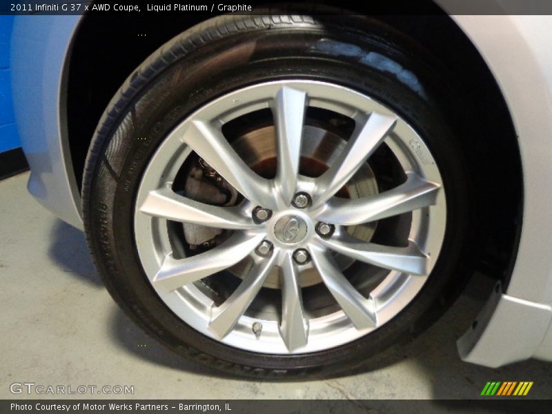 Liquid Platinum / Graphite 2011 Infiniti G 37 x AWD Coupe